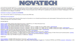 Desktop Screenshot of novatech-instr.com