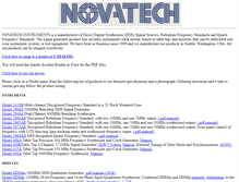 Tablet Screenshot of novatech-instr.com